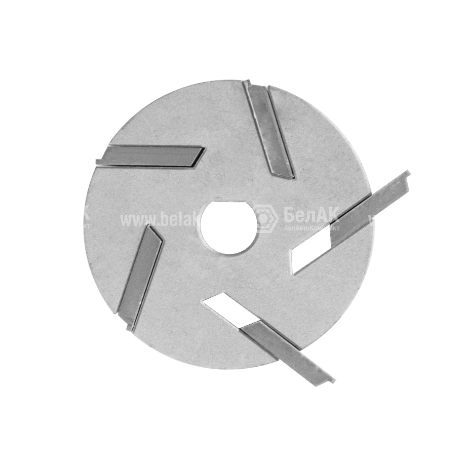 Ротор металлический с лопатками в комплекте (5 шт.) для насосов БелАК "Антей" и комплексов на базе этих насосов детально