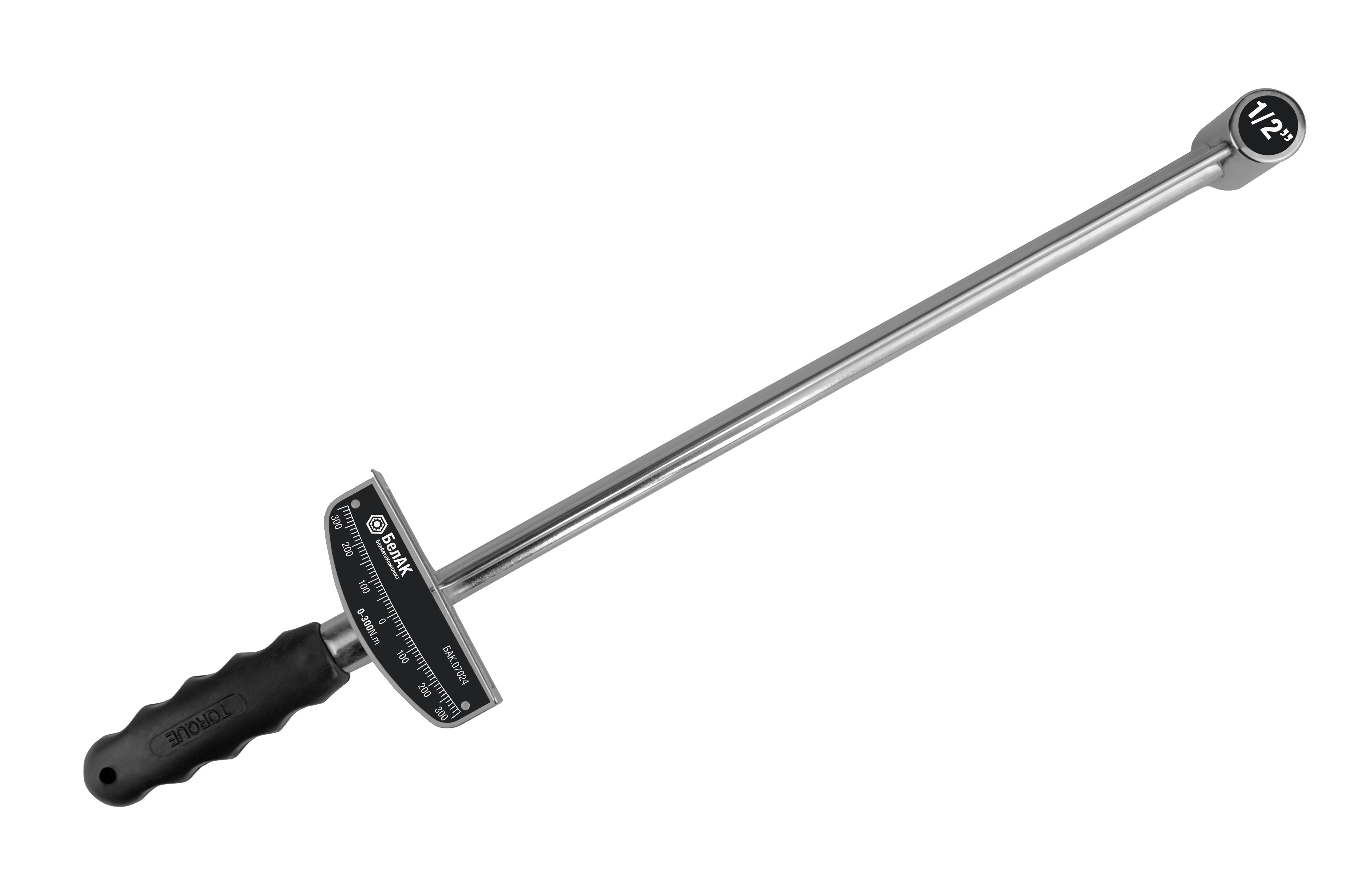 Ключ динамометрический шкальный 1/2 L - 480 мм (0 - 300 Нм) "БелАК"