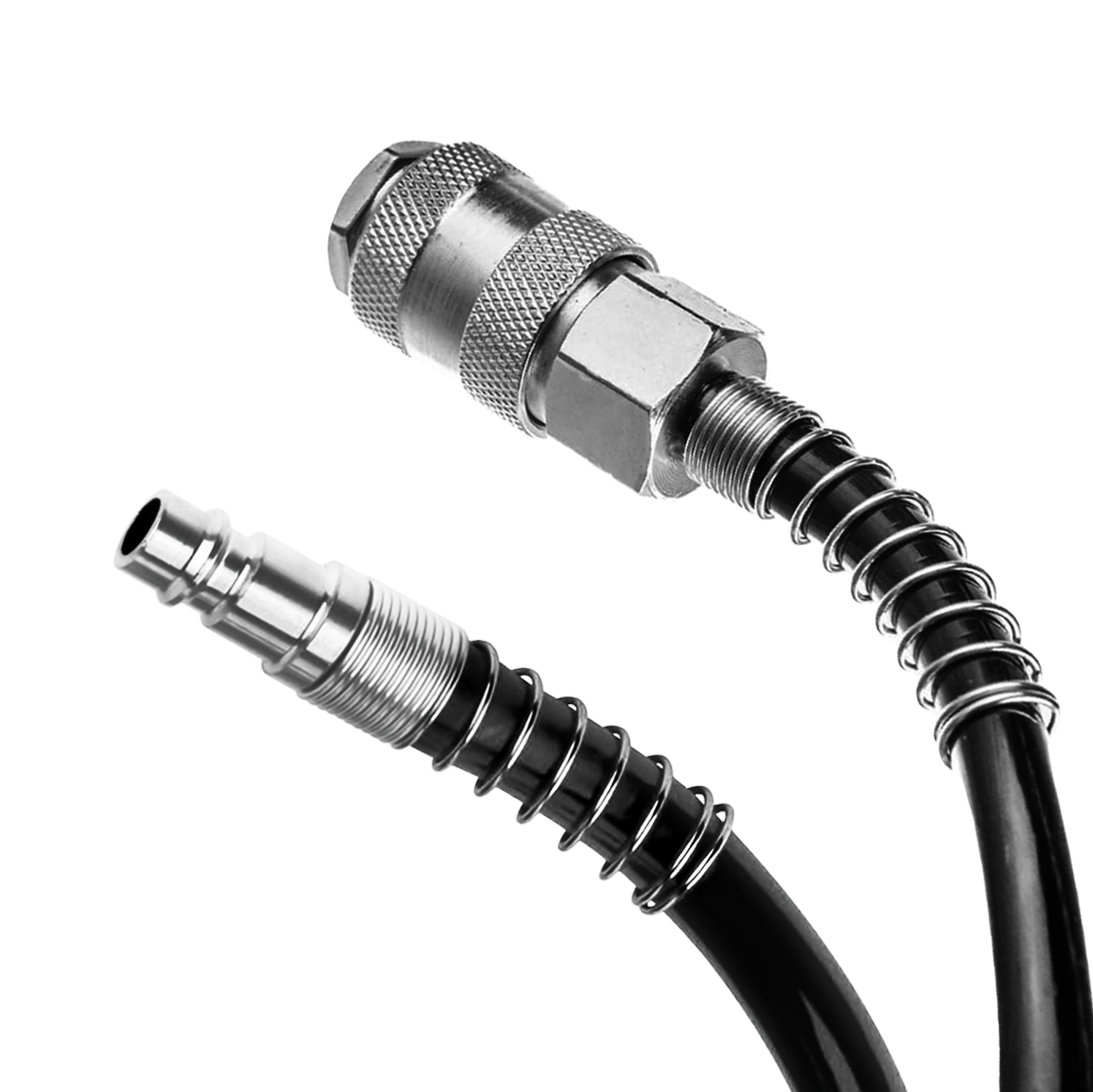 Шланг для компрессора воздушного, полиуретановый спиральный 12м 5х8мм, БелАК