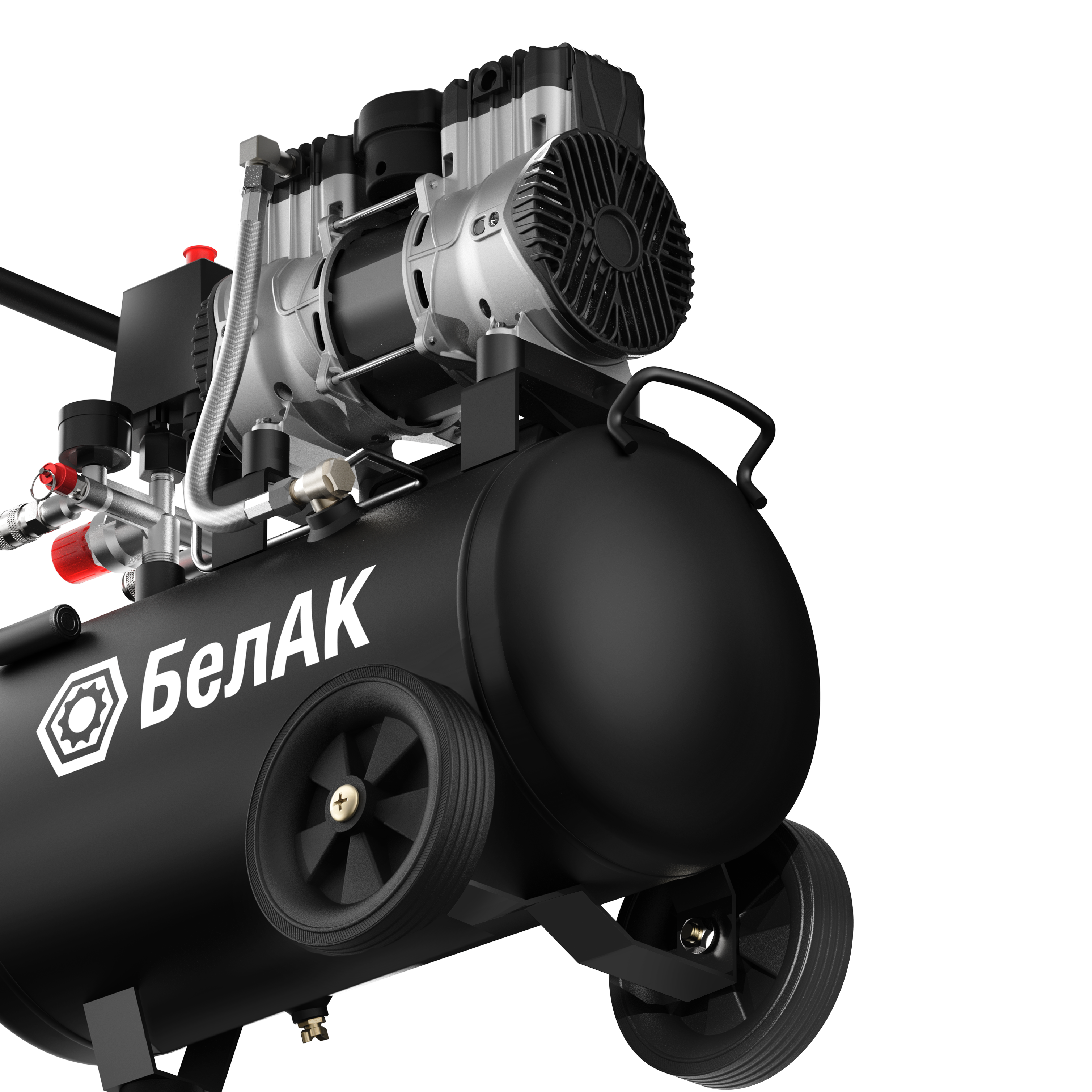 Компрессор воздушный безмасляный, 24 л, 270 л/мин, 1100 Вт. БелАК