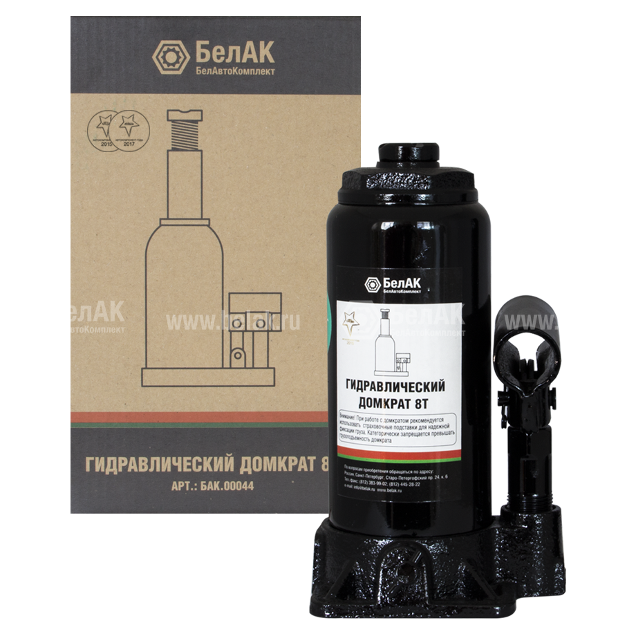 Гидравлический бутылочный домкрат 8 тонн — купить по оптовой цене