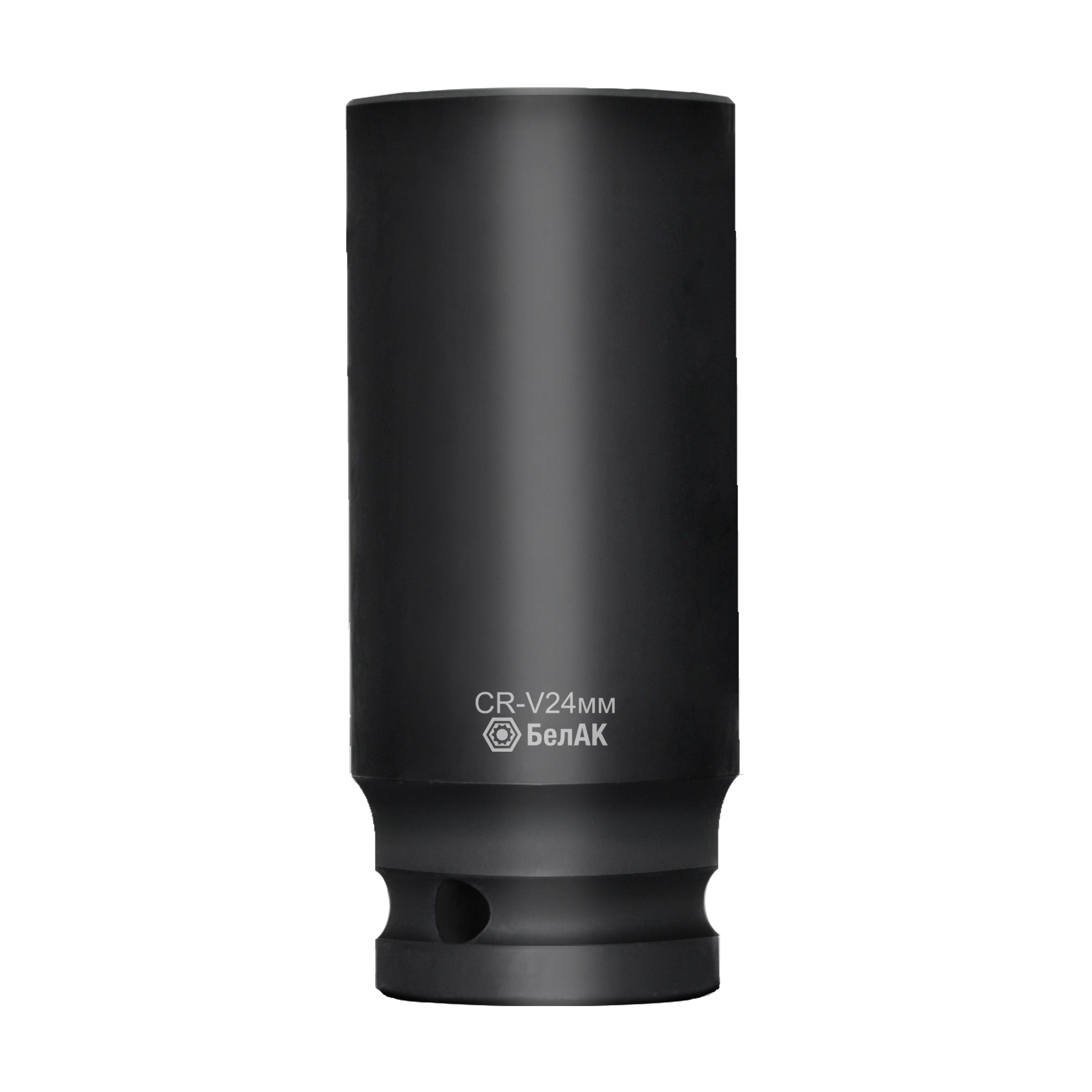 Головка шестигранная ударная глубокая 24 мм, 1/2", CRV, "БелАК"