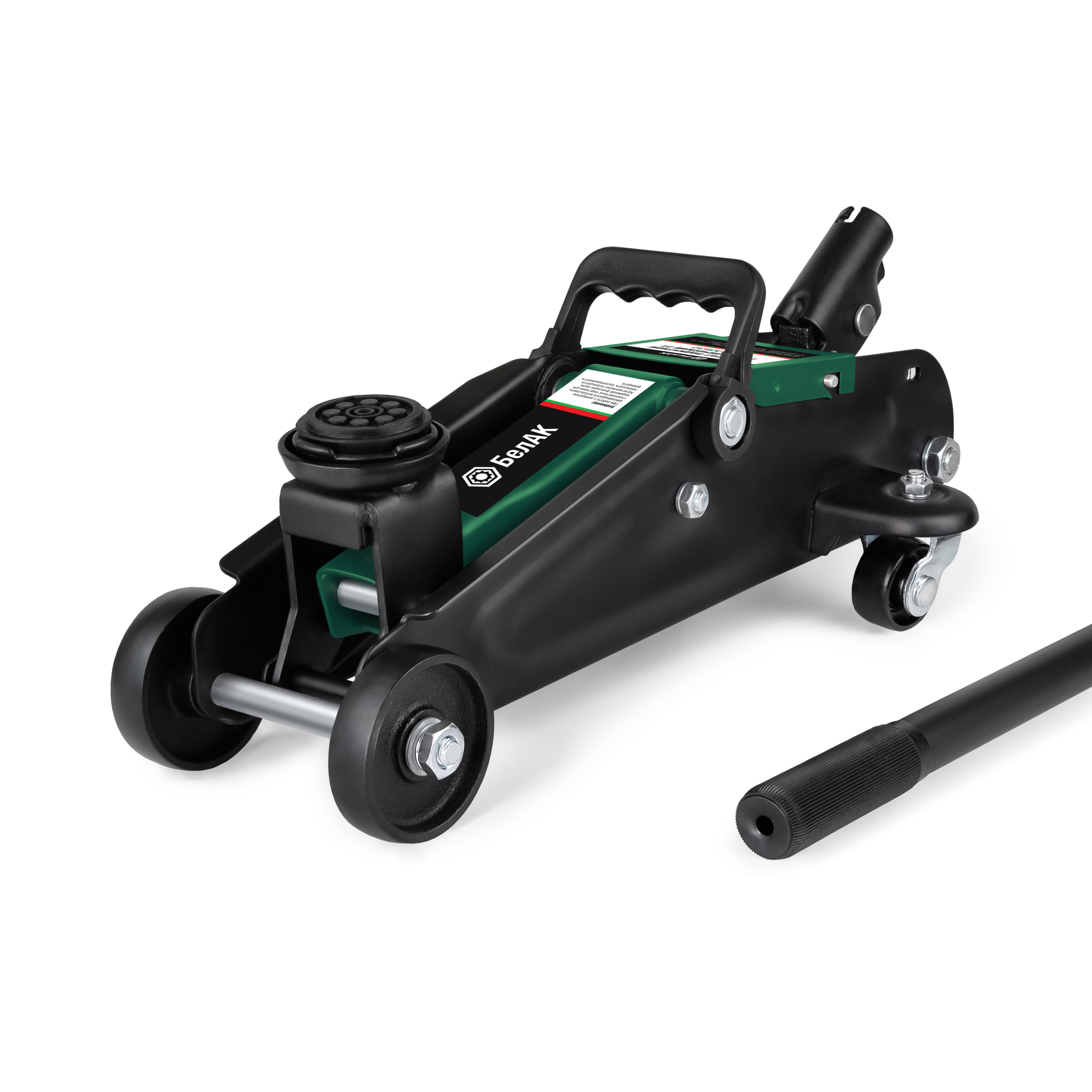 Домкрат подкатной "Мастер", 2 т. (135-320мм), в кейсе, БелАК