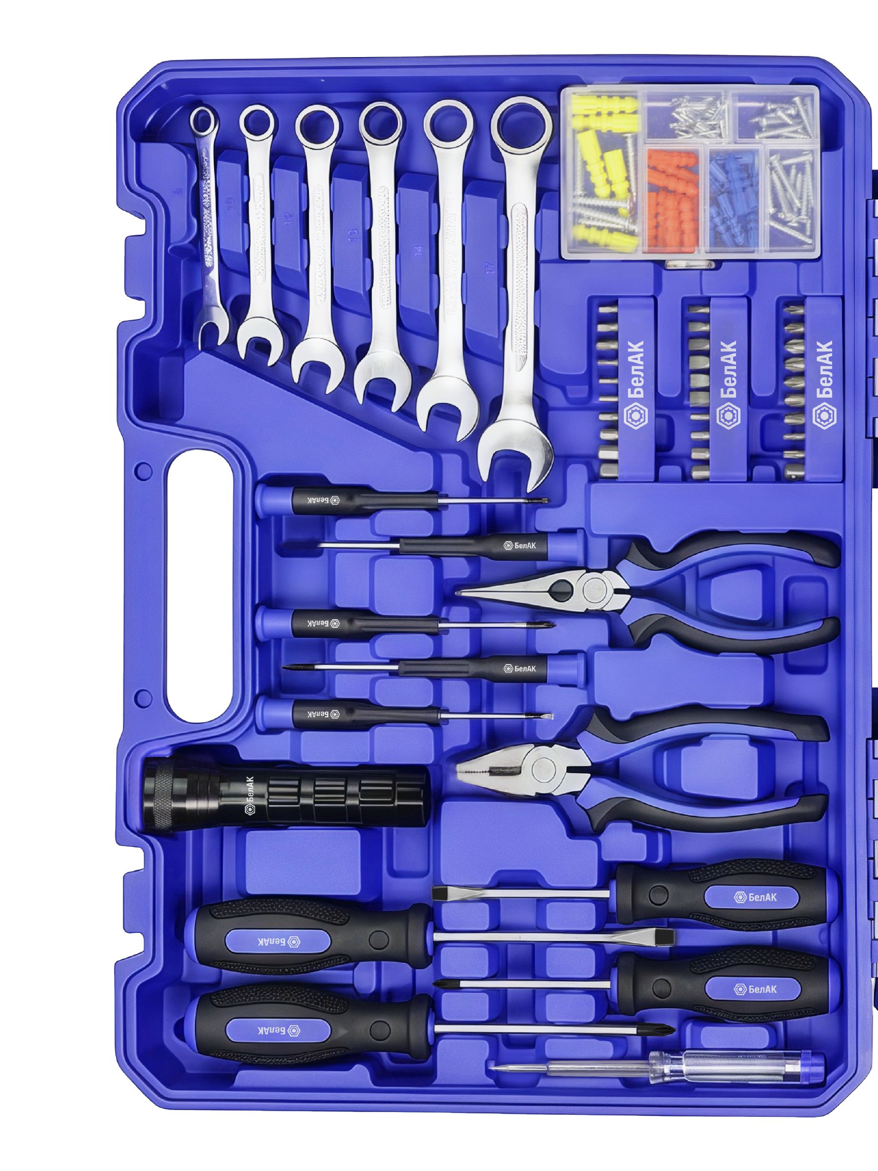 Набор инструментов ПРОФИ, 208 предм."БелАК"
