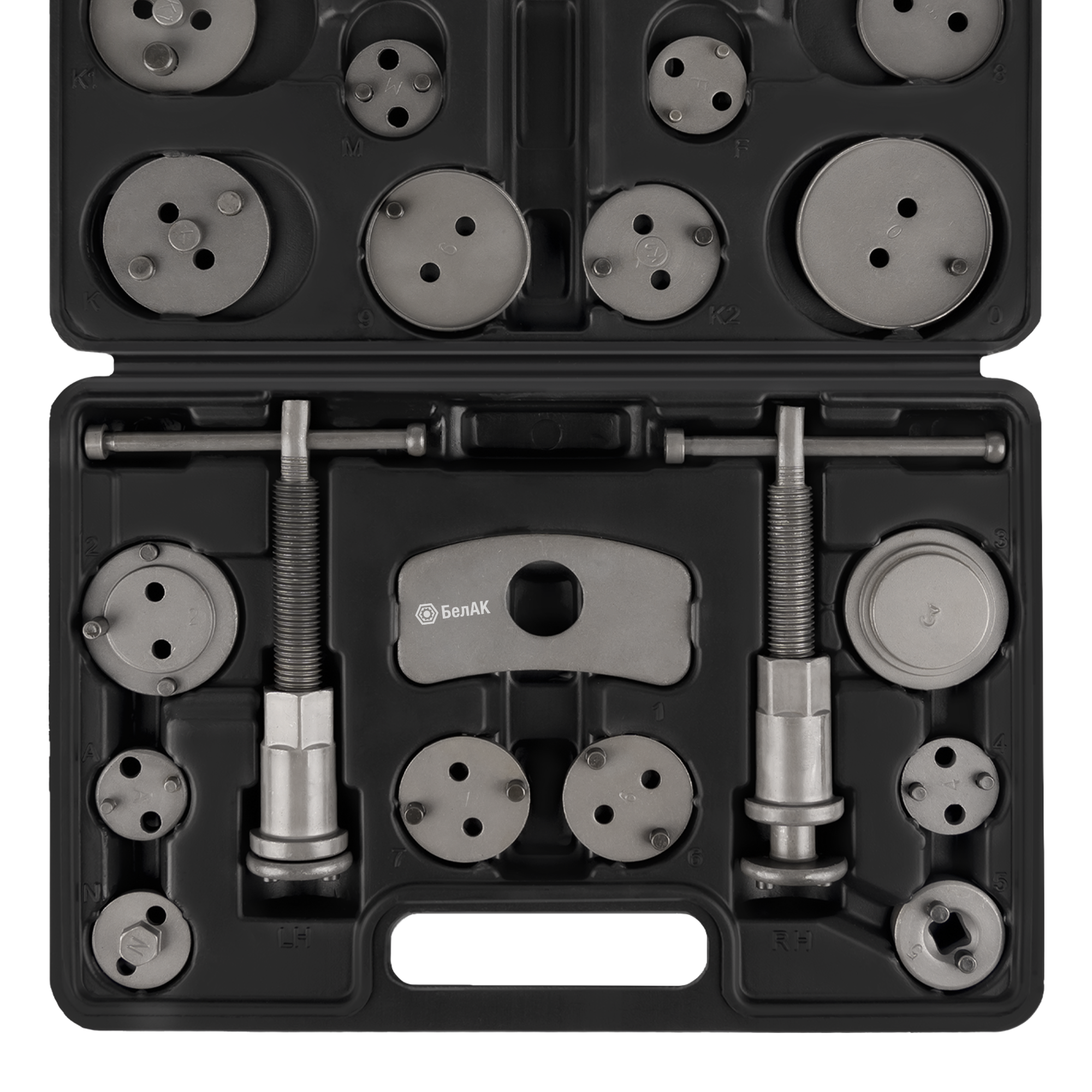 Набор для утапливания поршней тормозных цилиндров, 22 предмета, "БелАК"