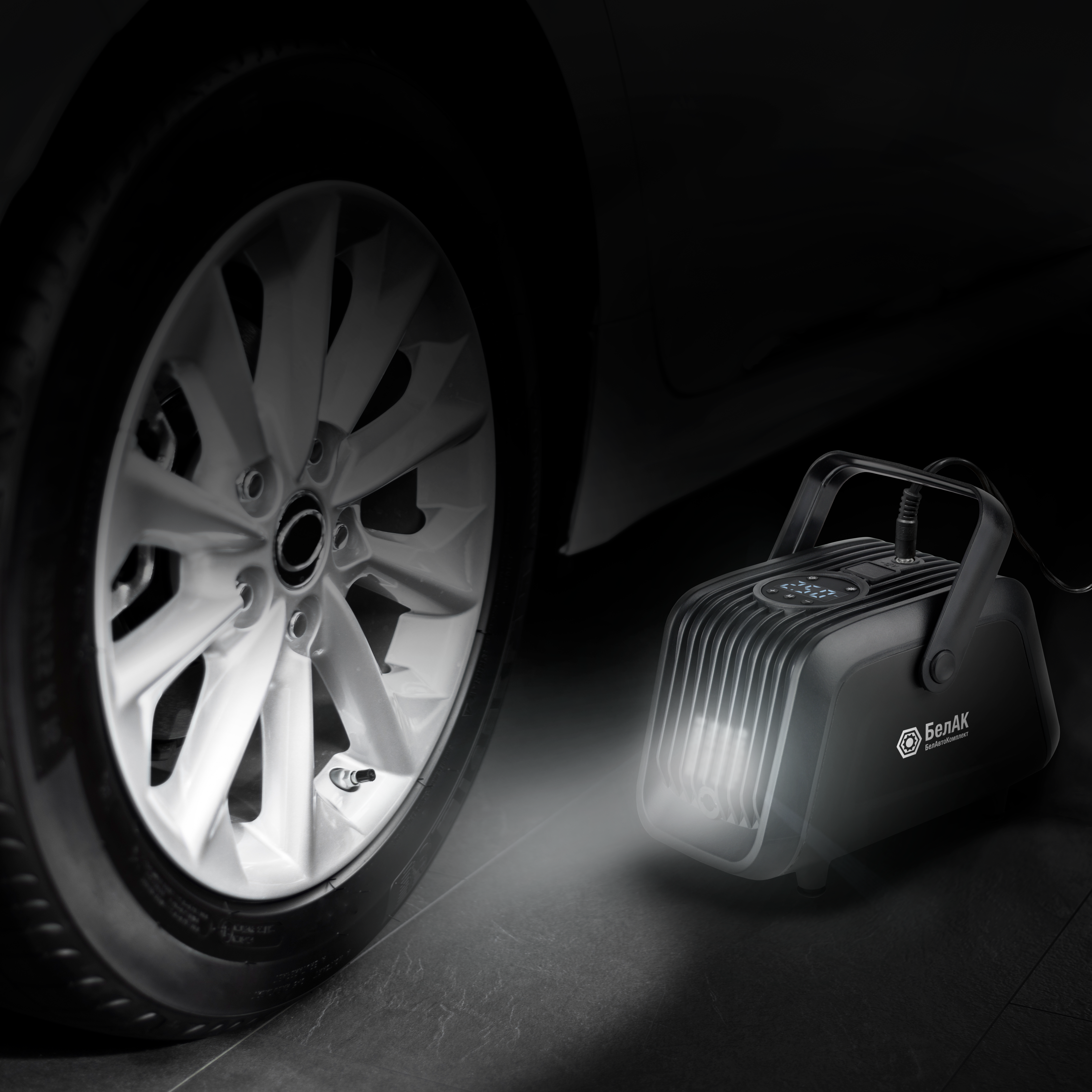 Компрессор автомобильный "ТУРИСТ-50Ц", "БелАК"