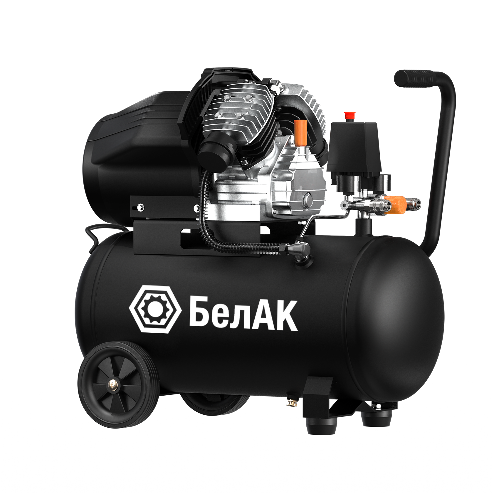 Компрессор воздушный 50л (450 л/мин; 2,2 кВт, двухпоршневой) БелАК