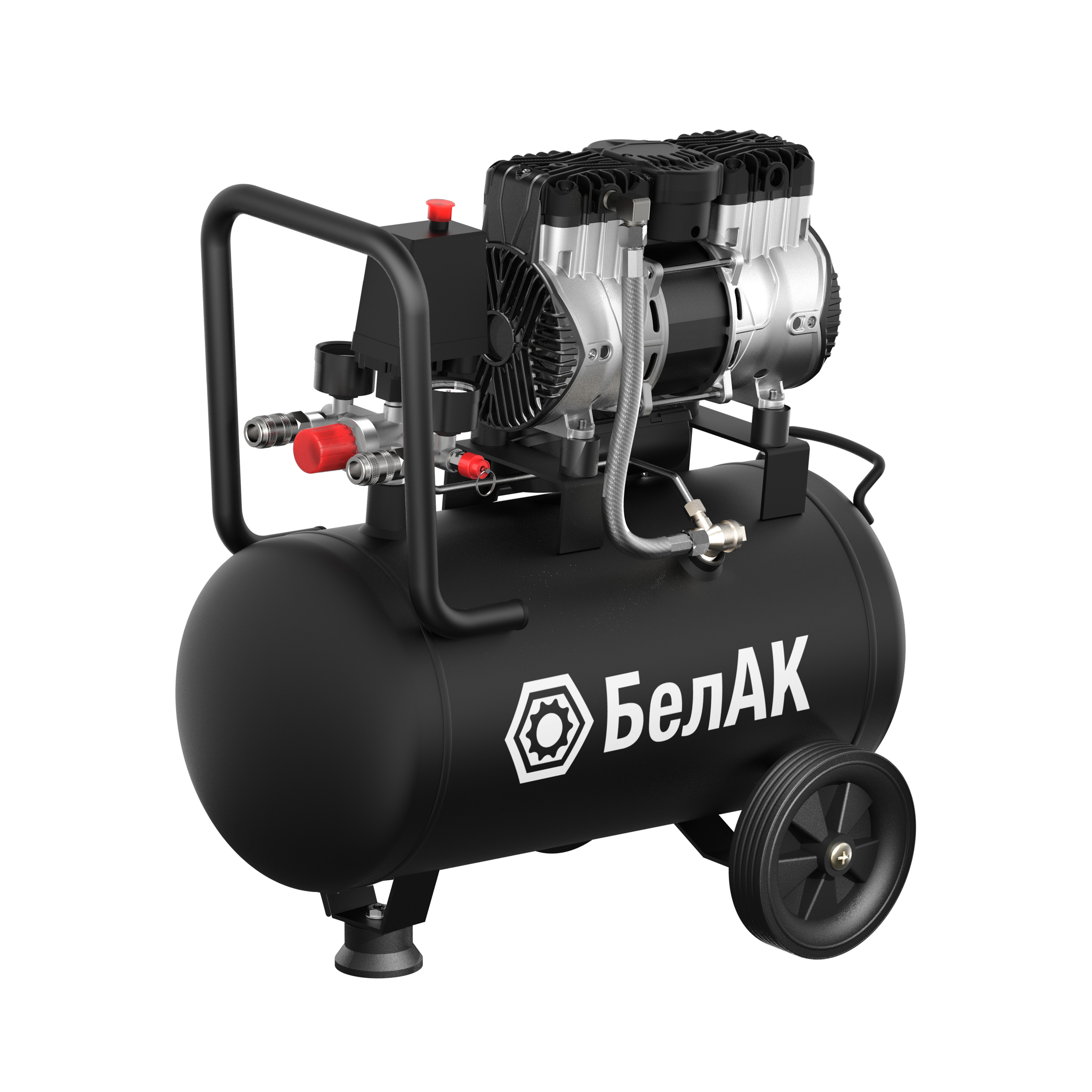 Компрессор воздушный безмасляный, 24 л, 270 л/мин, 1100 Вт. БелАК