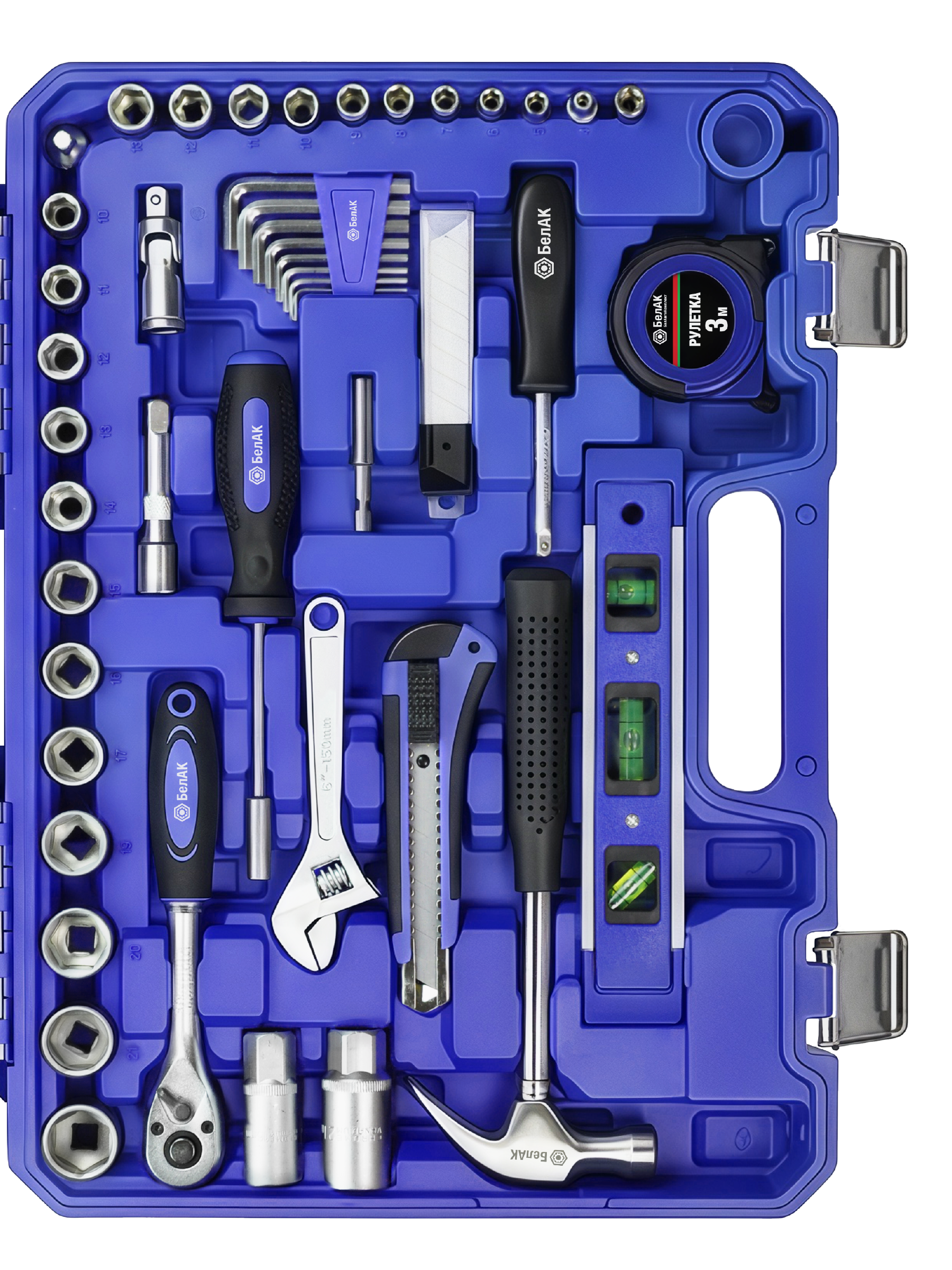 Набор инструментов ПРОФИ, 208 предм."БелАК"
