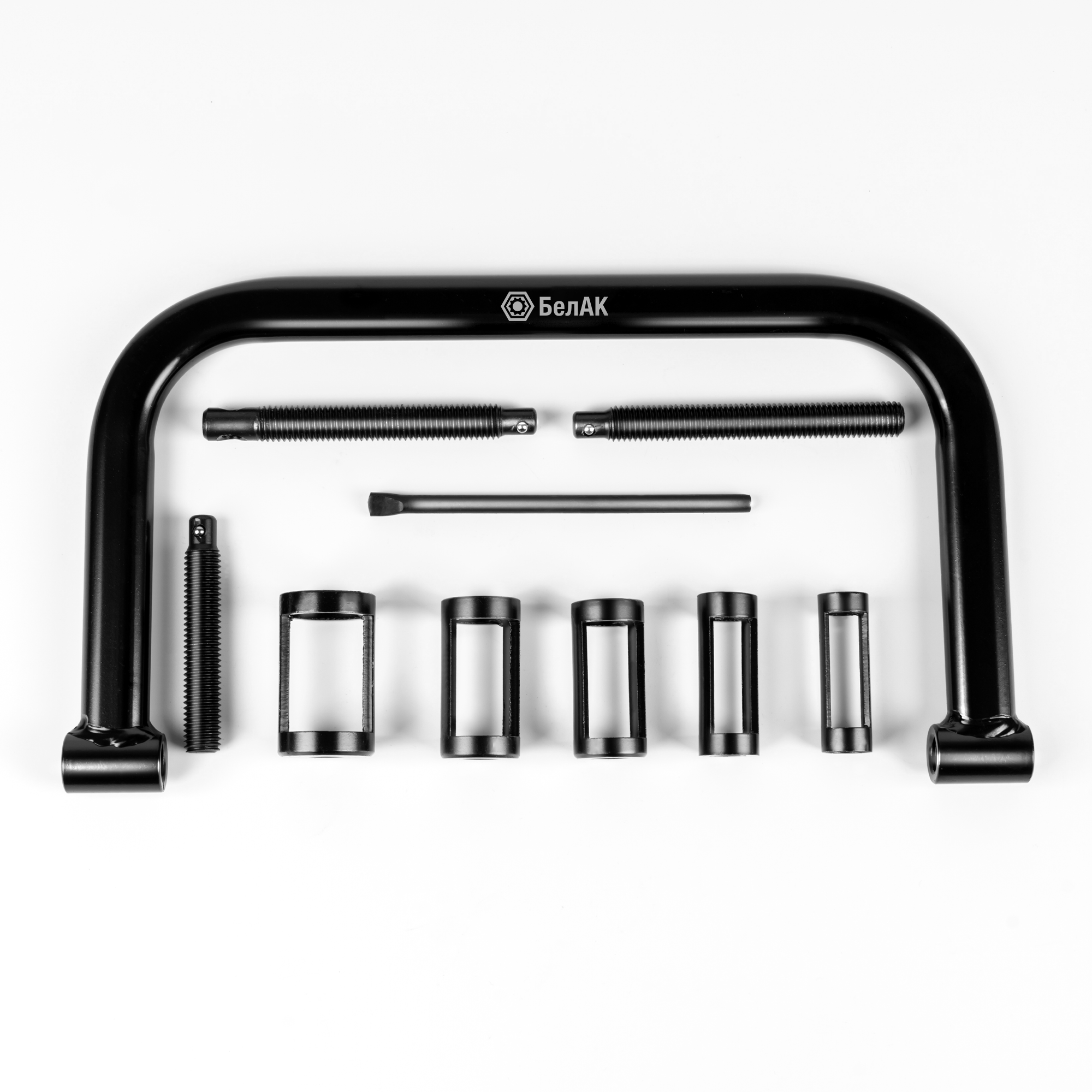 Рассухариватель клапанов универсальный струбцинный, (Набор 10 предметов), "БелАК"