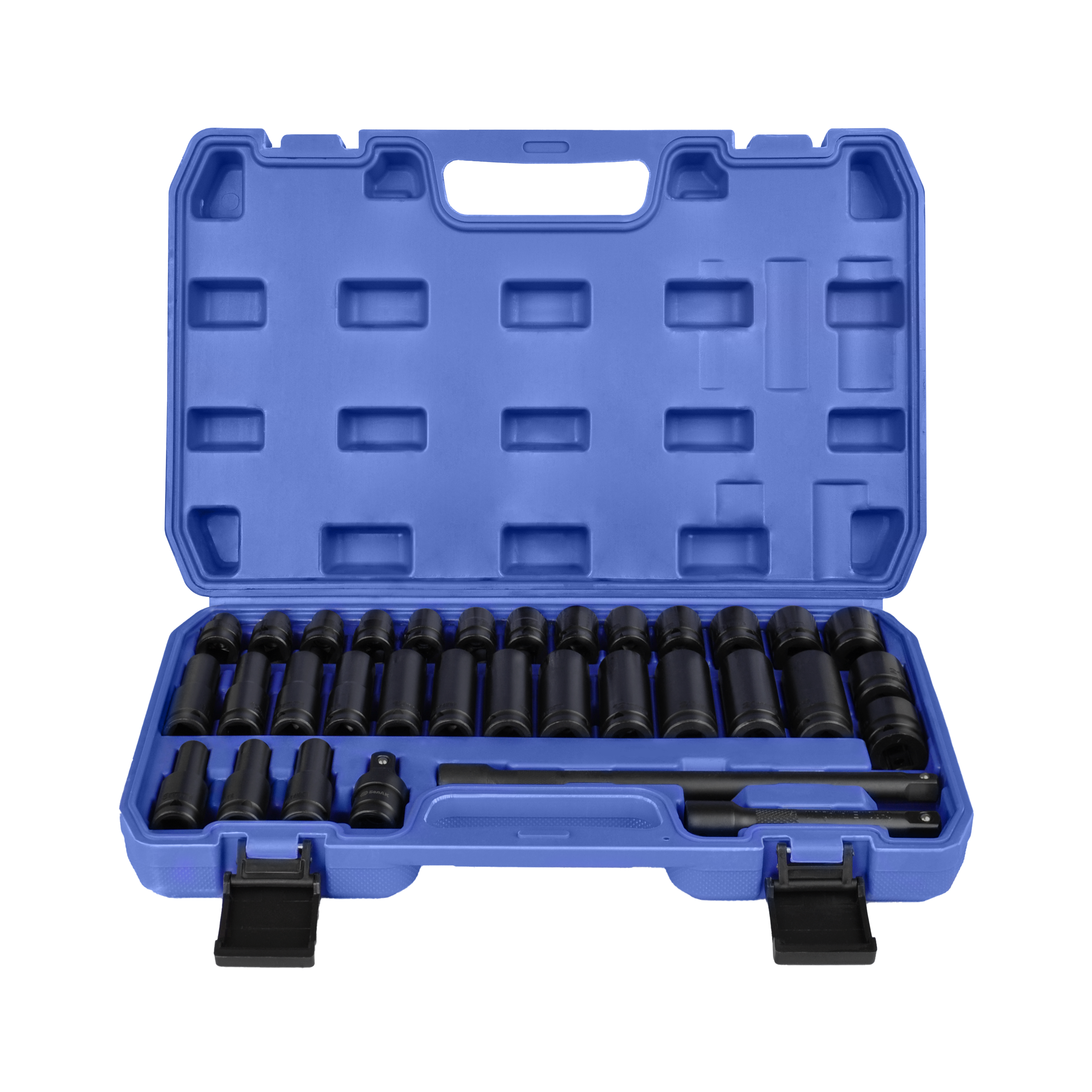 Набор ударных головок 1/2" 33 пр. (6гр., CRV, 8-22мм) "БелАК"