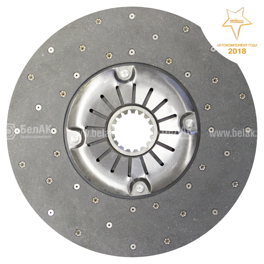 Диск сцепления ведомый "БелАК" (ан.T150.21.024-2)  детально