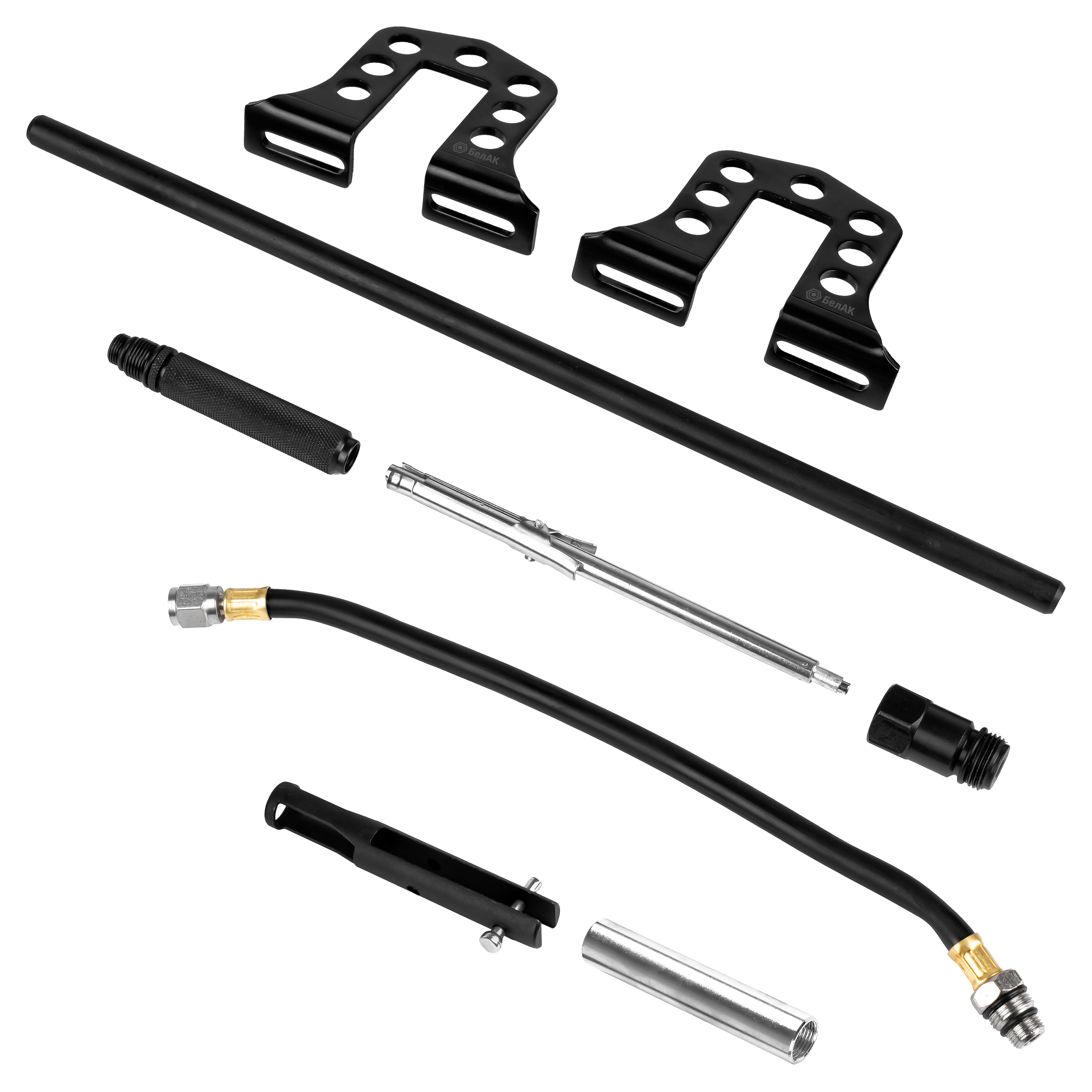 Рассухариватель клапанов универсальный, с насадками ГБЦ, (Набор 23 предмета), "БелАК"