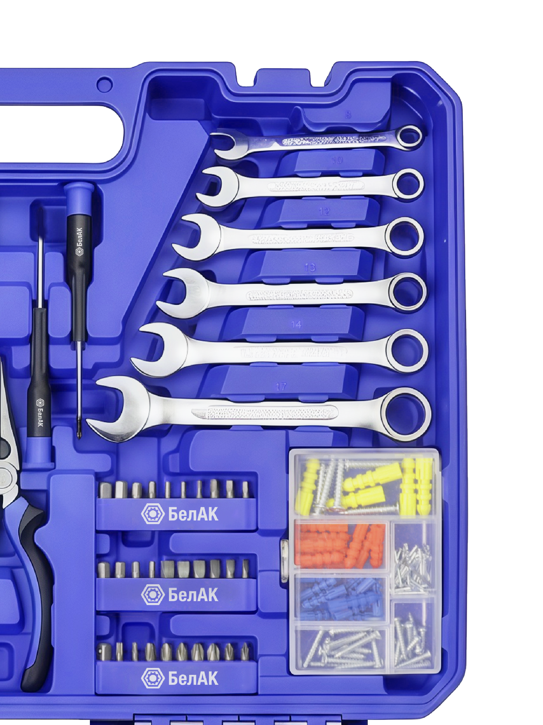 Набор инструментов ПРОФИ, 208 предм."БелАК"