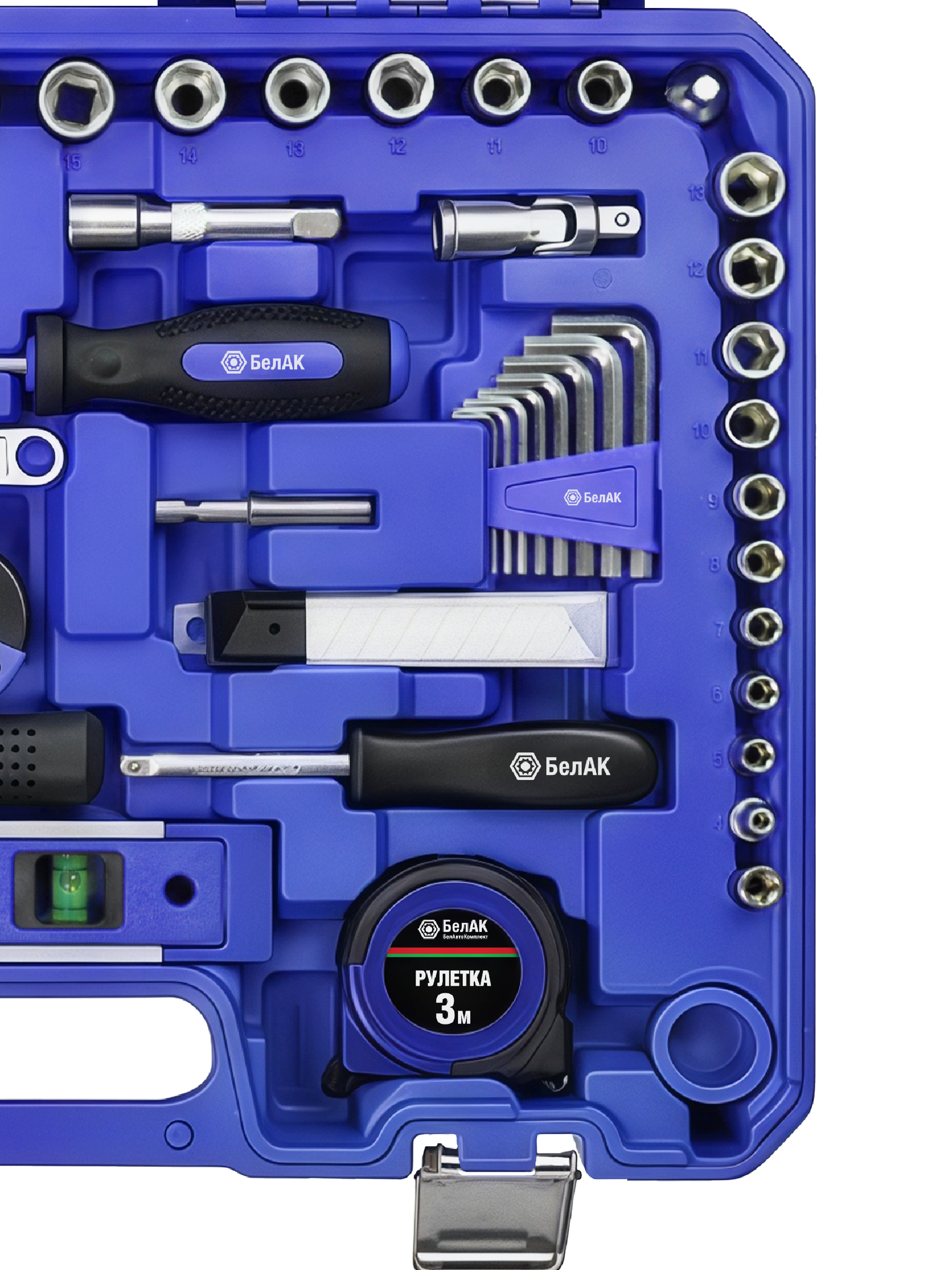 Набор инструментов ПРОФИ, 208 предм."БелАК"