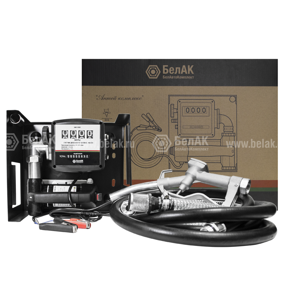 Станция перекачки топлива БелАК 12V 80л/мин со счетчиком "Антей ...