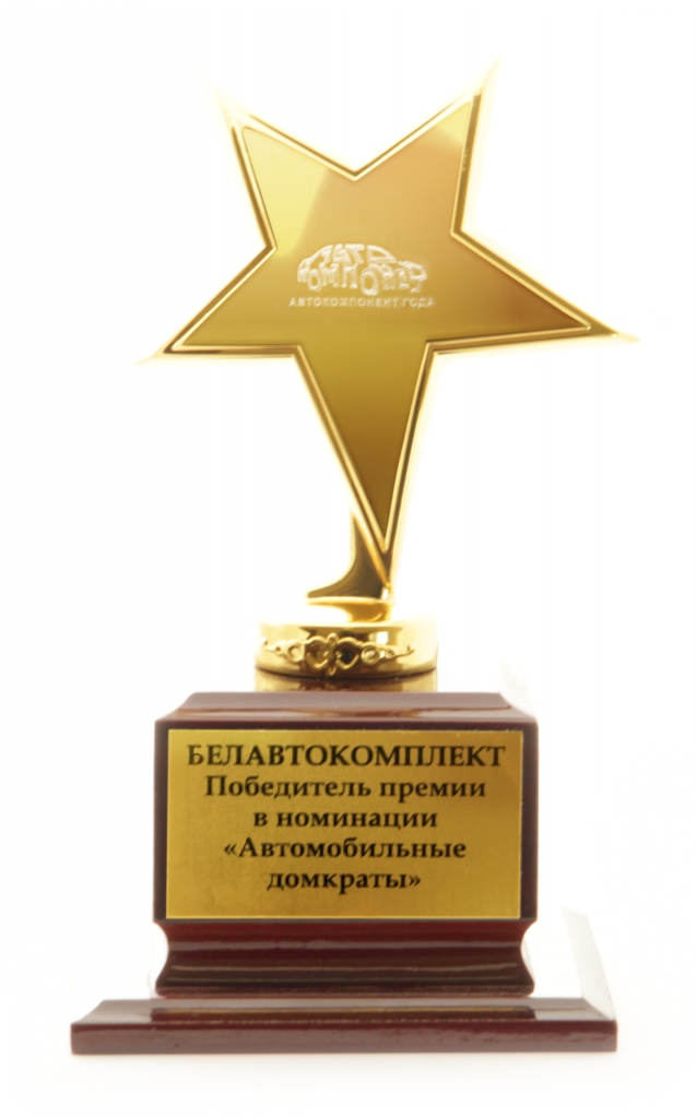 Статуэтка премии "Автокомпонент года" 2015
